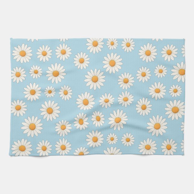 Charming Daisy Blommigt Kitchen Towel Kökshandduk (Horisontell)