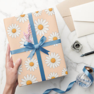 Charming Daisy Mönster - Blommigt Gift Presentpapper