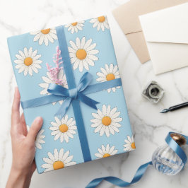 Charming Daisy Mönster - Blommigt Gift Presentpapper