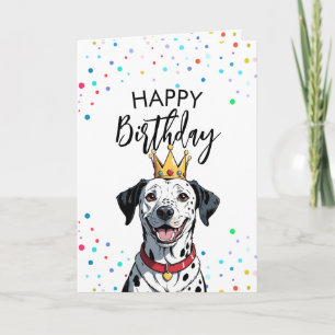 Charming Dalmatien Hund Birthday Kort