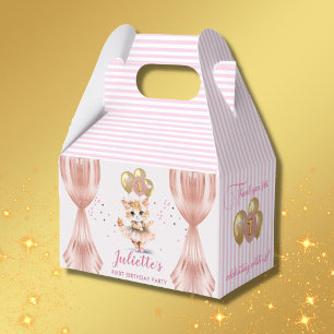 Charming Dancing Kitten Photo First Birthday Girl Presentaskar