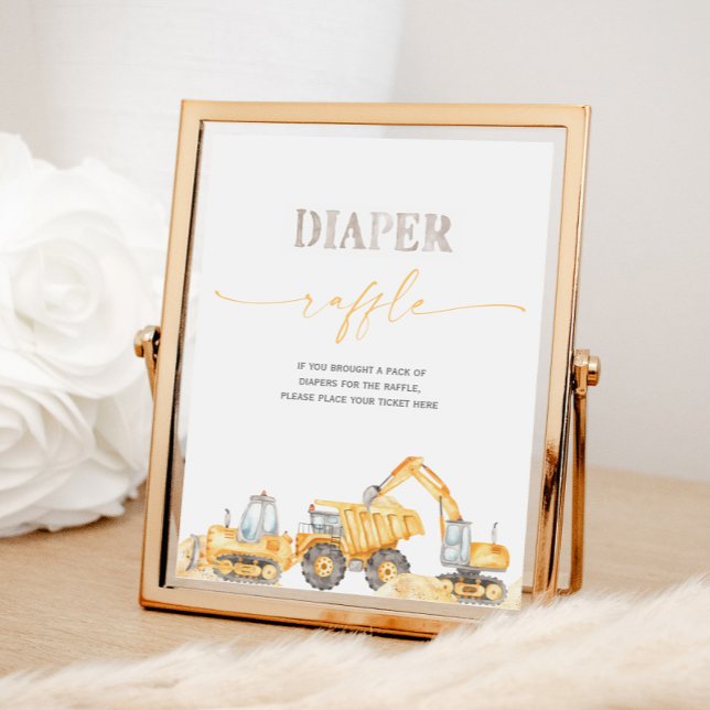 Charming Diaper Raffle Sign Poster (Skapare uppladdad)