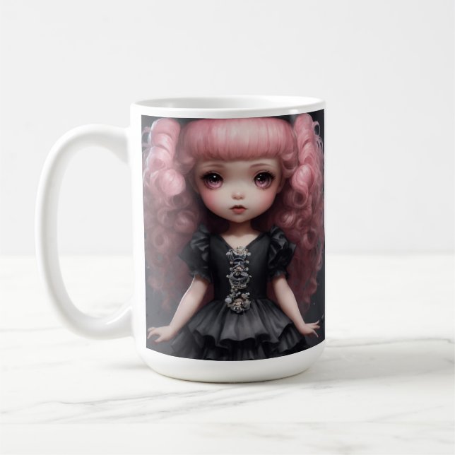 "Charming Doll Kopp: Perfekt for Collectors" "Ador Kaffemugg (Vänster)