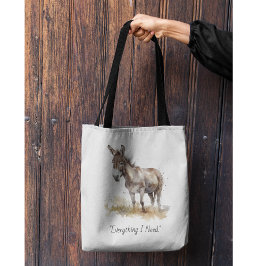 Charming Donkey Serenity, anpassningsbar Tygkasse