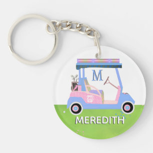 Charming Feminine Golf Cart Klubbs Monogram Namn
