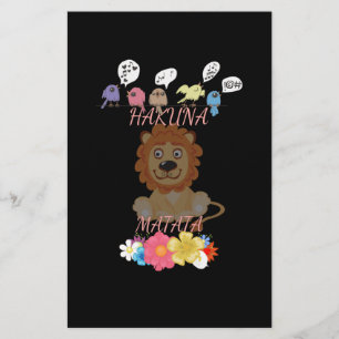Charming "Flora and Fauna Hakuna Matata" Baby Lejo