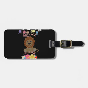 Charming "Flora and Fauna Hakuna Matata" Baby Lejo Bagagebricka
