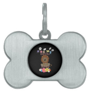 Charming "Flora and Fauna Hakuna Matata" Baby Lejo Namnbricka Husdjur