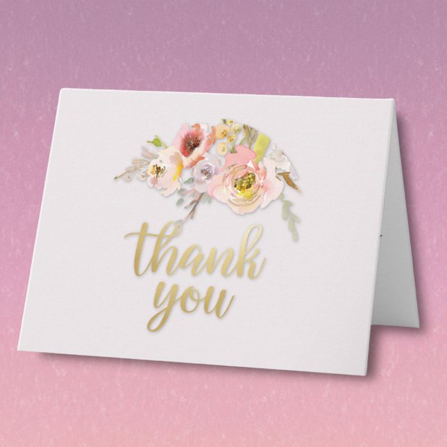 Charming Floral Budget Retirement  Tack Kort (Skapare uppladdad)
