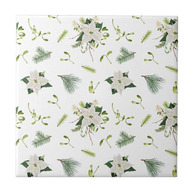 Charming Floral Pattern Ceramic Tile for Home Inte Kakelplatta (Framsidan)