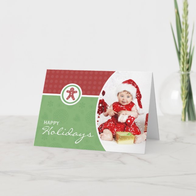 Charming Foldig Photo-jul Helgkort (Framsida)