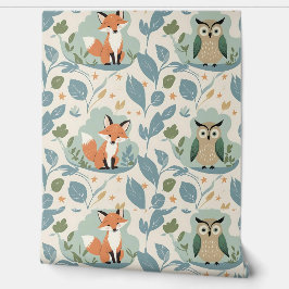 Charming Forest Friends Fox & Uggla Peel and Stick