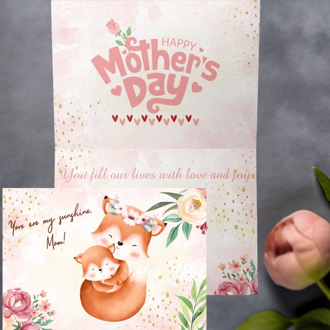Charming Fox Mors dag-kort Tack Kort (Skapare uppladdad)