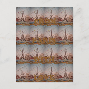 Charming från Paris med Kärlek J'aime Paris Design Vykort