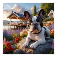 Charming Fransk Bulldog på landsbygden