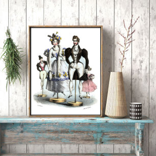 Charming Fransk Vintage Chic Mode Poster