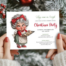 Charming Funny Grandma Comic Christmas Humor Style