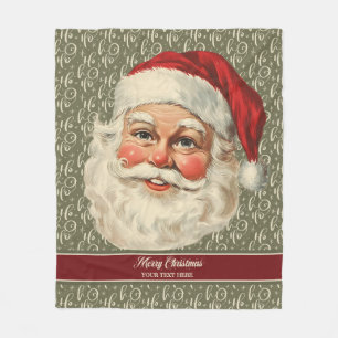 Charming Gamla Fashioned Jultomten jul Fleecefilt