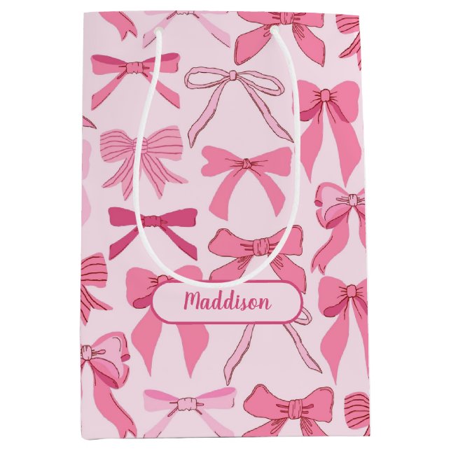 Charming Girly Pink Bow Knots Pattern  (Framsidan)