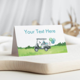 Charming Golf Theme Food Label Placeringskort