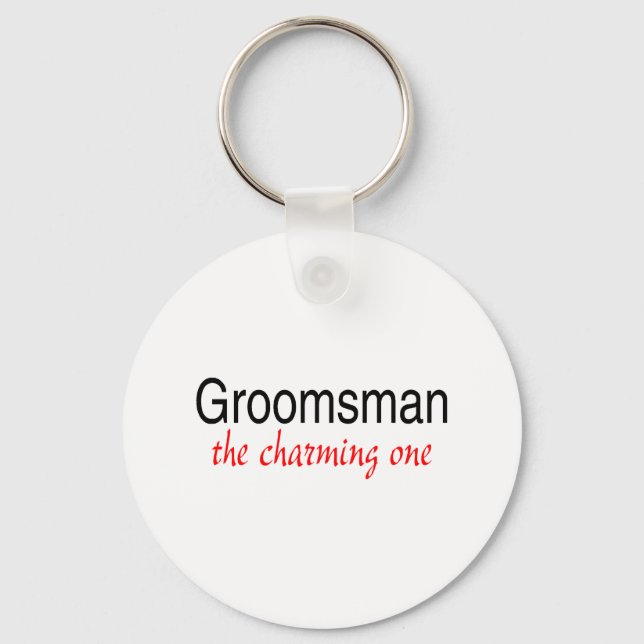 Charming Groomsman Nyckelring (Framsida)