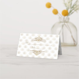 Charming Guld Underbar Gatsby Art Deco 1920-talet  Placeringskort