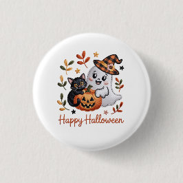 Charming Halloween-hälsningskort - Handritad Embr Knapp