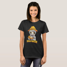 Charming Halloween Mummy Design Cute and Spooky T Shirt
