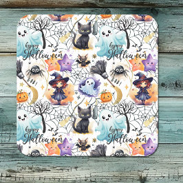 Charming Halloween Square Papper Underlägg