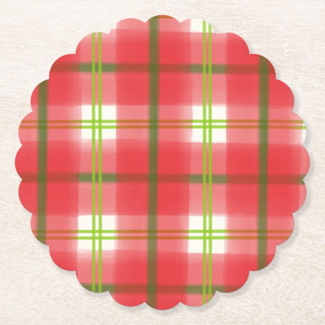 Charming Hand-Drawn Play-julen Party Underlägg Papper (Framsida)