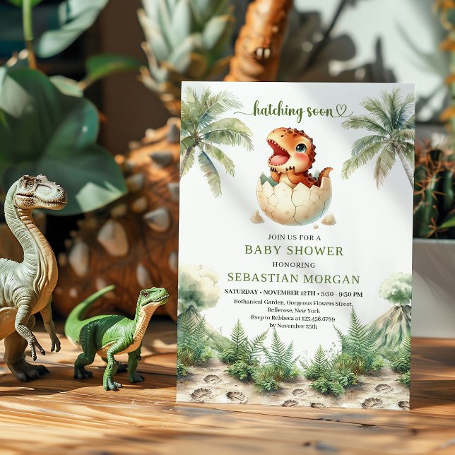 Charming Hatching Soon Baby Shower Digital Card Inbjudningar (Charming Hatching Soon Baby Shower Digital Card)