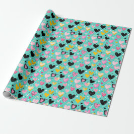 Charming Heart Wrapping Papper Presentpapper