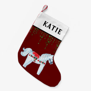 Charming Hobby Horse & Grönt Glitter jul Liten Julstrumpa