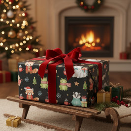 Charming Holiday Gathering Festive Gift Wrap Presentpapper