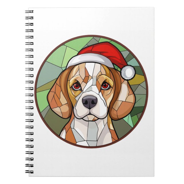 Charming Hund Cheer: Beagle themed jul Anteckningsbok (Framsidan)