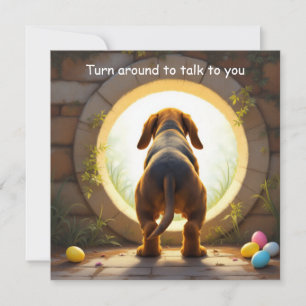 Charming Hund Påsk Julkort