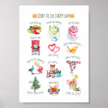 Charming Illustrated Saker att göra varje dag