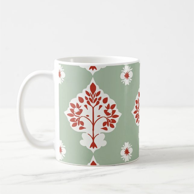 Charming Indian Red Träd Mugg (Vänster)