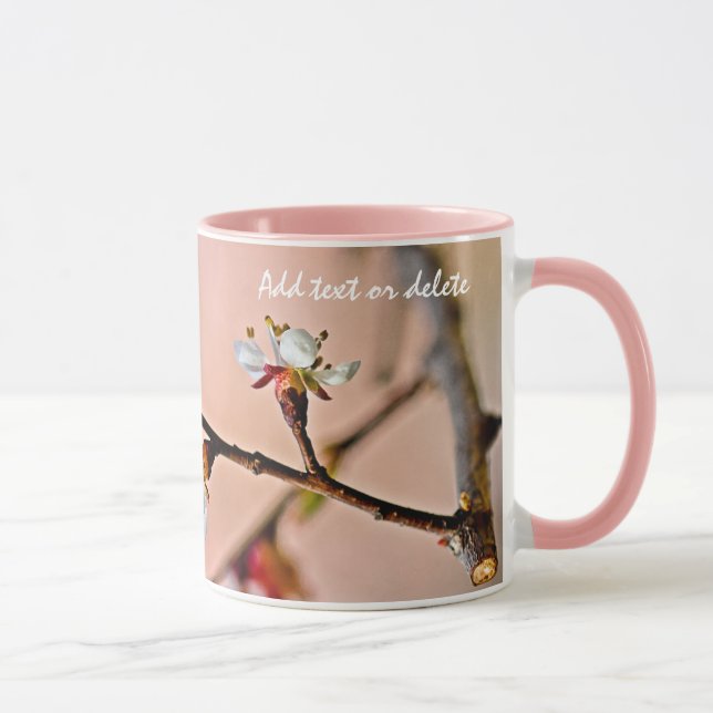 Charming Japanska Apricot-Blommar Mugg (Höger)