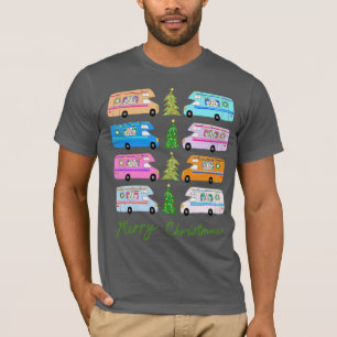 Charming jul Camper Retro Motorhome RV Julafton T Shirt