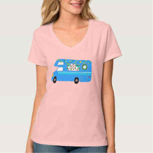 Charming jul Camper Retro Motorhome RV Julafton T Shirt