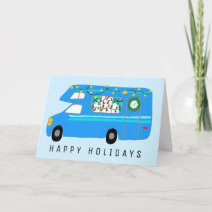 Charming jul Camper Vintage RV Julafton Kort