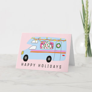 Charming jul Camper Vintage RV Julafton Kort