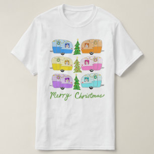 Charming jul Camper Vintage Trailer RV Julafton T Shirt