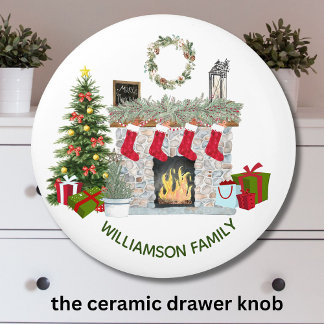 Charming Julfireplace Scene Knopp