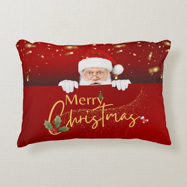 Charming Jultomten God jul Red Prydnadskudde (Framsidan)