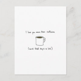 Charming kaffe Valentines day-kort Helg Vykort