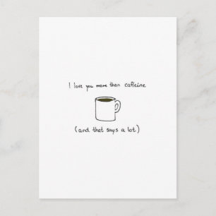 Charming kaffe Valentines day-kort Helg Vykort