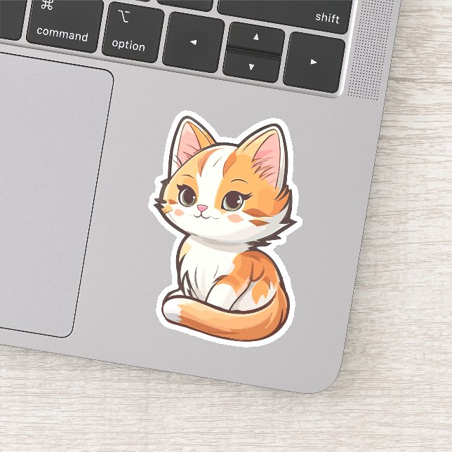 Charming Kawaii Kitten Klistermärken (Detalj)