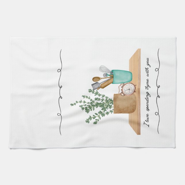 Charming Kitchen Tea Towels - Whimsical Decor Kökshandduk (Horisontell)